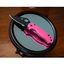 SPYDERCO Para 3 Black Blade pink FRN zsebkés