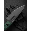 CIVIVI Propugnator Green Micarta Black Blade fixpengés - C23002-2