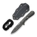CIVIVI Mini Elementum Blade Dark Damascus Fixed fixpengés kés - C23010-DS1