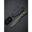CIVIVI Mini Elementum Blade Dark Damascus Fixed fixpengés kés - C23010-DS1