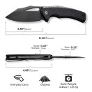CIVIVI BullTusk AllBlack zsebkés - C23017-1