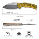 CIVIVI BullTask Dmascus Ultem zsebkés - C23017-DS1