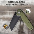 CIVIVI Amirite OD Green G-10 Black Blade zsebkés