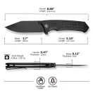 CIVIVI Tacticorix G-10 AllBlack zsebkés - C23055-1