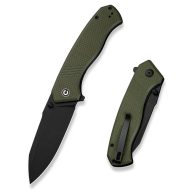 CIVIVI Placoid Green G-10 Black Stw zsebkés - C24012-2