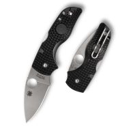 SPYDERCO Lil Native FRN Black Plain zsebkés