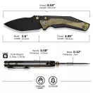 CIVIVI Wellmax Black Aluminium and Ultem Black Blade zsebkés