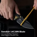 CIVIVI Wellmax Black Aluminium and Ultem Black Blade zsebkés
