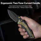 CIVIVI Wellmax Black Aluminium and Ultem Black Blade zsebkés
