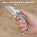 CIVIVI Amaroq Gray Button Lock karambit