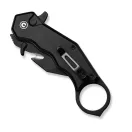 CIVIVI Amaroq AllBlack Button Lock karambit