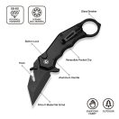 CIVIVI Amaroq AllBlack Button Lock karambit - C24018-2