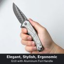 CIVIVI Voidflare Damascus G-10 Aluminium Foil zsebkés