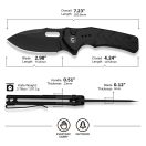 CIVIVI Vexron AllBlack zsebkés - C24066-DS1