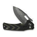 CIVIVI Vexron Damascus Black and Green G-10 zsebkés