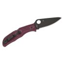 SPYDERCO Endela Burgundy FRN Black Blade zsebkés - C243BGBKP