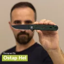 CIVIVI Navo Green Micarta Black Blade zsebkés - C25015A-2