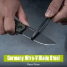 CIVIVI Navo Green Micarta Black Blade zsebkés - C25015A-2