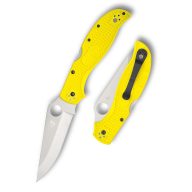 SPYDERCO Stretch 2 XL Salt Yellow Plain zsebkés
