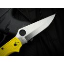 SPYDERCO Stretch 2 XL Salt Yellow Plain zsebkés