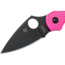 SPYDERCO Dragonfly 2 Black Blade pink FRN zsebkés - C28FPPNS30VBK2