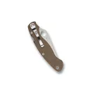 SPYDERCO Military 2 Brown Canvas Micarta zsebkés - C36MPCW2