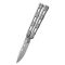 BENCHMADE Balisong Laro 82 Gray Titanium pillangókés - C377000082