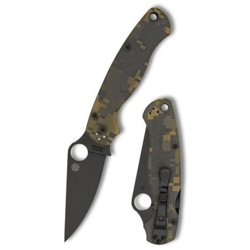 SPYDERCO Para Military 2 Camo Black Blade