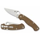 SPYDERCO Para Military 2 Crue-Wear Brown Micarta zsebkés - C81MPCW2