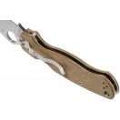 SPYDERCO Para Military 2 Crue-Wear Brown Micarta zsebkés - C81MPCW2