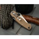 SPYDERCO Para Military 2 Crue-Wear Brown Micarta zsebkés - C81MPCW2