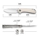 CIVIVI Elementum G-10 Ivory zsebkés