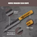 CONDOR Norse Dragon Seax Knife túlélőkés - CTK102470HC