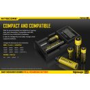 NITECORE D2 Digicharger akkumulátor töltő - D2EU