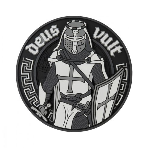 M-TAC Deus Vult Black PVC Patch felvarró - DV