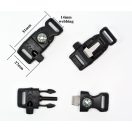 Szikravetős, tájolós sípos csat paracord karkötőhöz - E0042