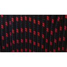 Fonatolt kötél 3 mm - Fekete - piros