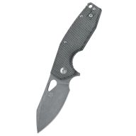 FOX Yaru Black Micarta Black Black Stonewash zsebkés - FX-527LI-MB