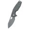 FOX Yaru Black Micarta Black Black Stonewash zsebkés - FX-527LI-MB