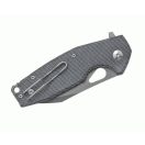 FOX Yaru Black Micarta Black Black Stonewash zsebkés - FX-527LI-MB