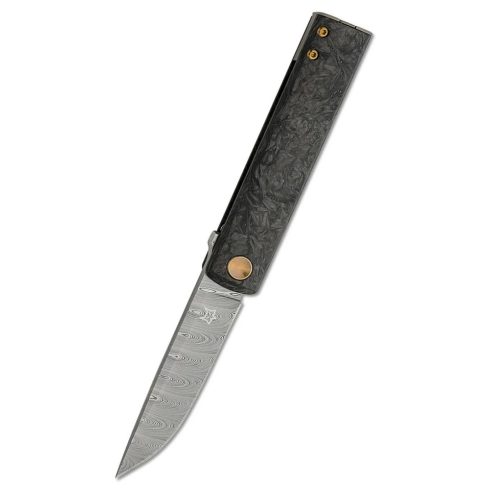 FOX Chnops Black Carbon Fiber Damasteel zsebkés -FX-543-DCF 