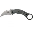 FOX Black Bird Karambit Stonewash zsebkés