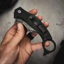FOX Moa Folder AllBlack G-10 karambit zsebkés - FX-653