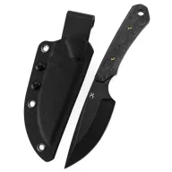 KANSEPT KNIVES Flank AllBlack Carbon Fiber fixpengés - G006A1