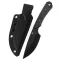 KANSEPT KNIVES Flank AllBlack Carbon Fiber fixpengés - G006A1