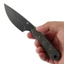 KANSEPT KNIVES Flank AllBlack Carbon Fiber fixpengés - G006A1
