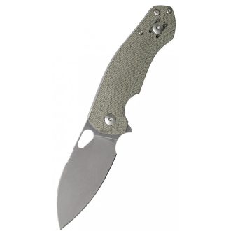 GIANTMOUSE ACE Biblio Green Canvas Micarta zsebkés
