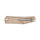 GIANTMOUSE ACE Clyde Natural Canvas Micarta zsebkés
