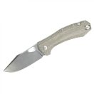 GIANTMOUSE ACE Grand Green Canvas Micarta zsebkés - GMS040