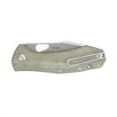 GIANTMOUSE ACE Grand Green Canvas Micarta zsebkés - GMS040